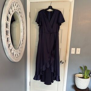 Elegant Navy Blue Women's Dress